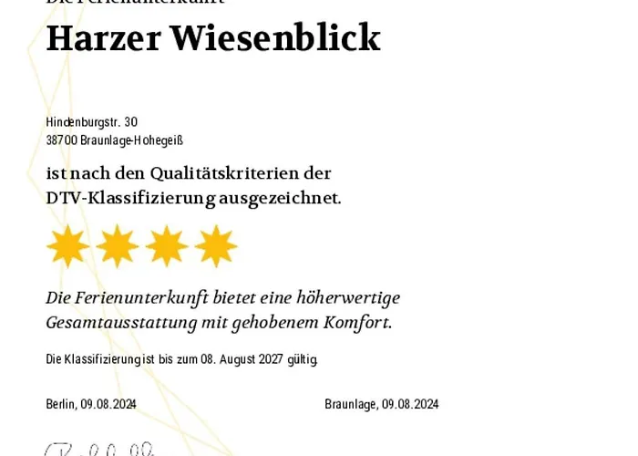 Harzer Wiesenblick, Bis 2 Hunde Willkommen, W-lan, Sauna, Dtv 4 Sterne, 3 Pfoten Браунлаге